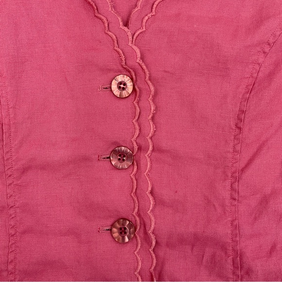 J. Jill NWT Aster Pink Linen Coastal Coatigan Jacket Duster Cardigan Lightweight - Picture 13 of 16